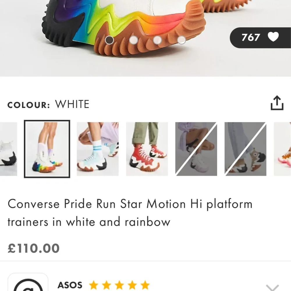 CONVERSE Run Star Motion CX Platform Pride - Picture 9 of 15